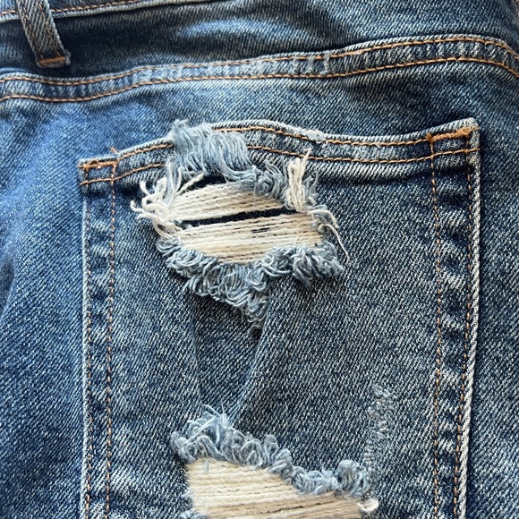 Skater Girl Denim Joggers- Medium Wash - Picture 8 of 13